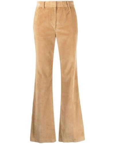 Michael Kors Corduroy Flared Trousers - Natural