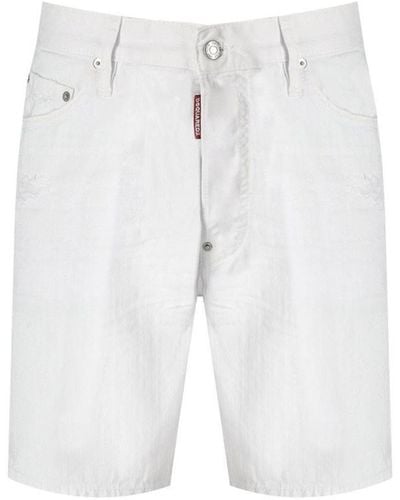 DSquared² Bull Marine Bermuda Shorts - White