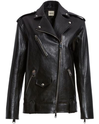 Khaite Hanson Leather Jacket - Black
