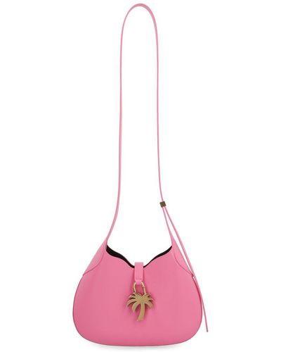 Palm Angels Leather Hobo Bag - Pink
