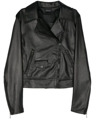 Simonetta Ravizza Leather Outerwears - Black