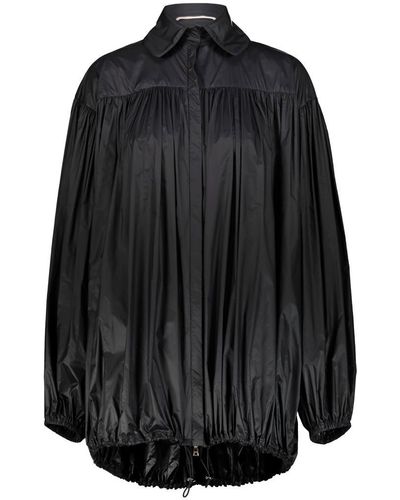 Rochas Oversize Wind Jacket Clothing - Black