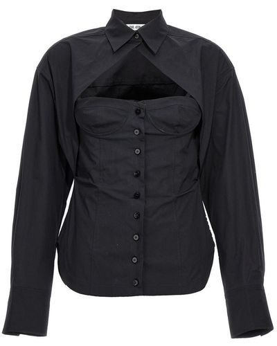The Attico Bustier Shirt, Blouse - Black