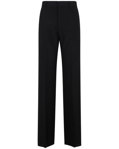 Givenchy Raw Cut Side Slim Fit Pants - Black