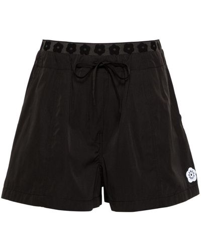 KENZO Boke 2.0 Drawstring Mini Shorts - Black