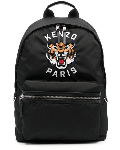 KENZO Tiger-motif Backpack - Black