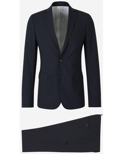 DSquared² Slim Virgin Wool Suit - Blue