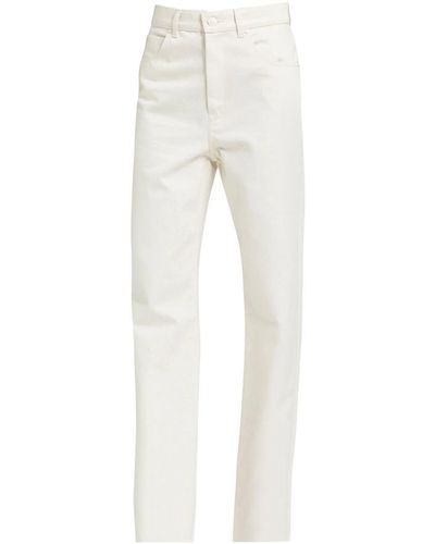 Max Mara Straight Leg Jeans - White
