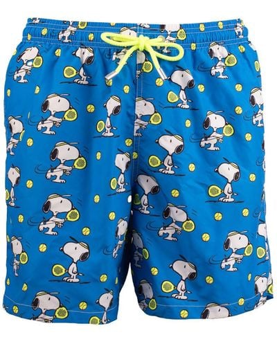 Saint Barth Costume With Pockets Fancy Snoopy Padel - Blue