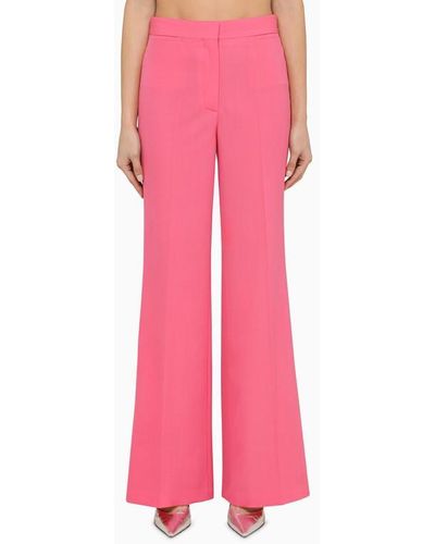 Stella McCartney Stella Mc Cartney Pink Wool Blend Palazzo Pants