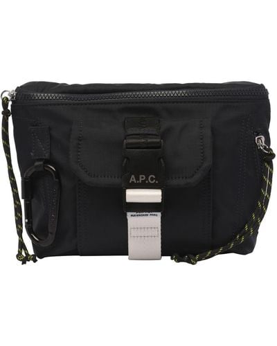 A.P.C. Trek Nylon Belt Bag - Black