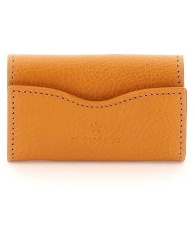 Il Bisonte Leather Key Holder - Orange