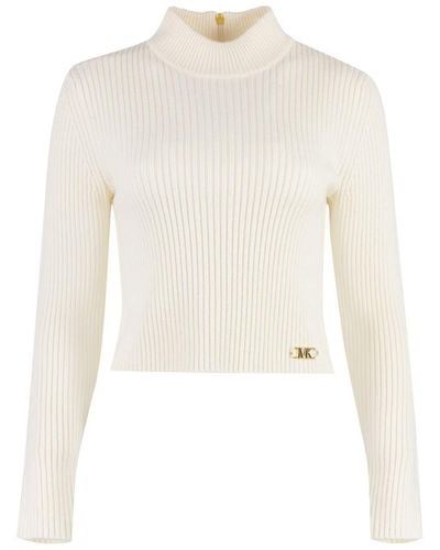 Michael Kors Logo Sweater - White
