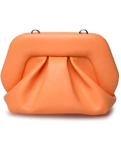 THEMOIRÈ Gea Vegan Leather Clutch Bag - Orange