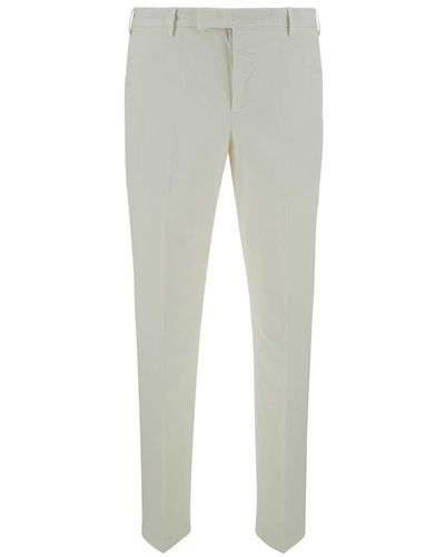 PT Torino Sartorial Slim Fit White Pants In Cotton Blend Man - Gray