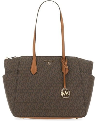 Michael Kors Marilyn - Medium Tote Bag With Logo - Brown