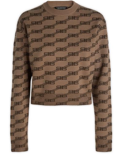 Balenciaga Knitwear - Brown