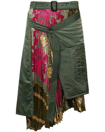ANDERSSON BELL Ma-1 Scarf Skirt - Green