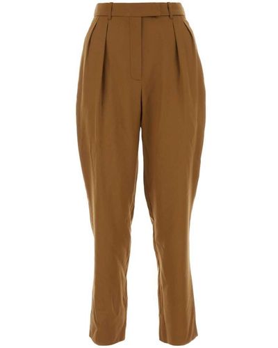 A.P.C. Camel Wool Pant Pants - Natural