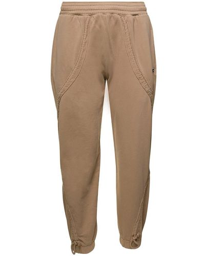 Bluemarble Joggers With Logo Patch - Natural