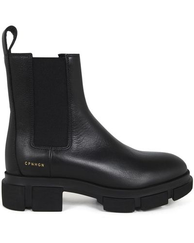 COPENHAGEN Cow Boots - Black