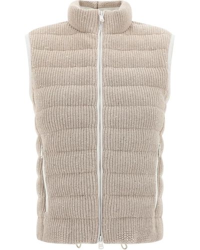 Brunello Cucinelli Padded Vest - White