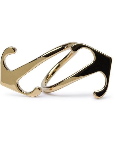 Off-White c/o Virgil Abloh 'mono Arrow' Gold Brass Ring - Metallic