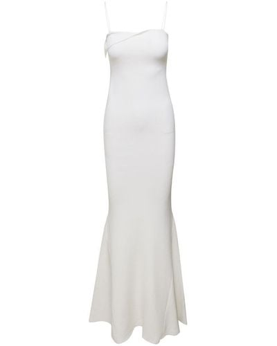 Jacquemus 'La Robe Aro' Mermaid Dress - White