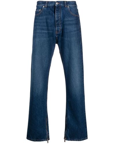 Off-White c/o Virgil Abloh High-waist Straight-leg Jeans - Blue
