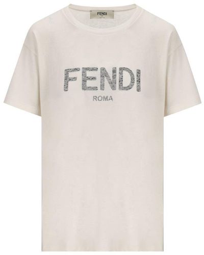 Fendi T-shirts And Polos - White