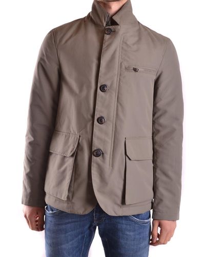 AT.P.CO Polyester Outerwear Jacket - Brown