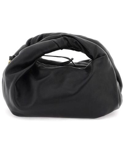 Dries Van Noten Slouchy Leather Handbag With A - Black