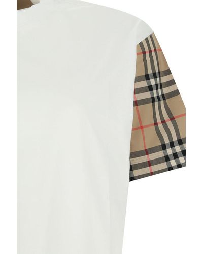 Burberry Vintage Check Oversized T-shirt - White