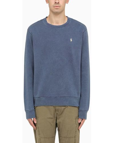 Polo Ralph Lauren Washed Out Blue Crew Neck Sweatshirt