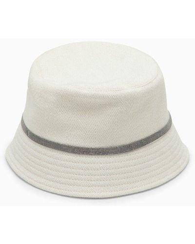 Brunello Cucinelli And Bucket Hat - White