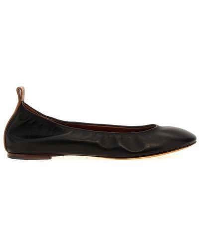Lanvin Nappa Ballet Flats Flat Shoes - Black