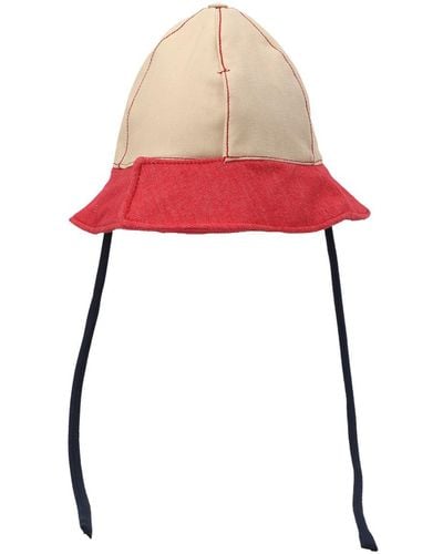 Sunnei Unnei Denim Bucket Hat - Red