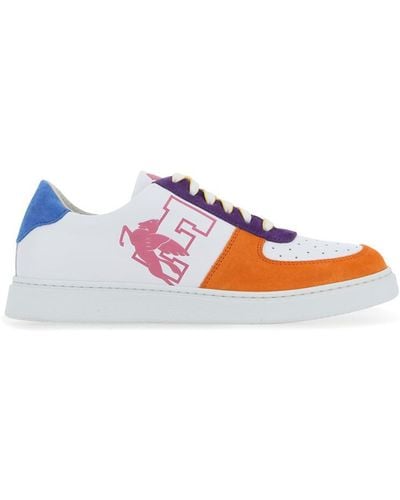 Etro Colour-blocked Lace-up Sneakers - White