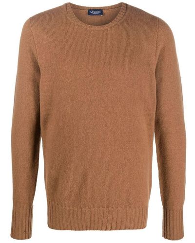 Drumohr Geelong Pullover Clothing - Brown