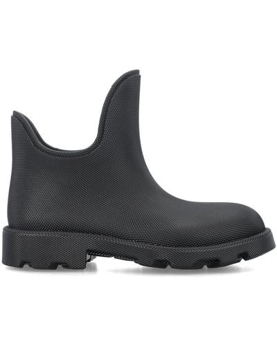 Burberry Ray Rubber Ankle Boots - Black