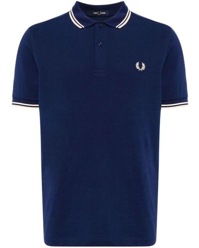 Fred Perry Fp Twin Tipped Shirt - Blue