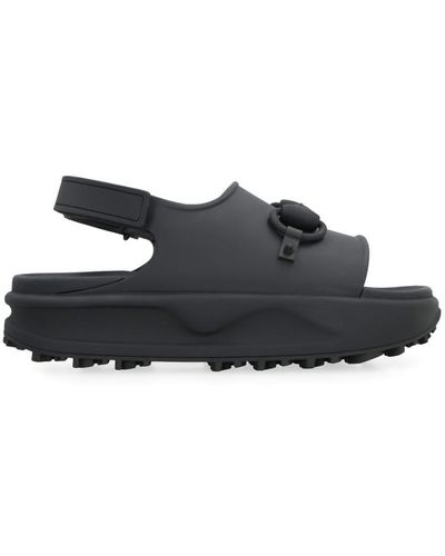 Gucci Flatform Rubber Sandals - Black