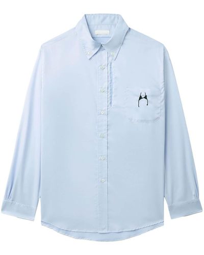 Random Identities Long Sleeve Shirt With Bra Logo - Blue