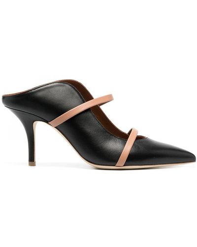 Malone Souliers Maureen Leather Court Shoes - Black