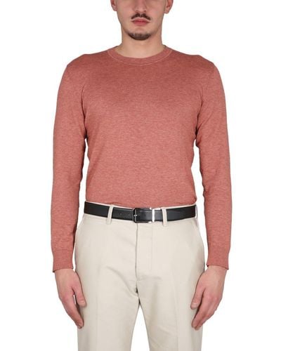 ZEGNA Cashmere Blend Sweater - Red