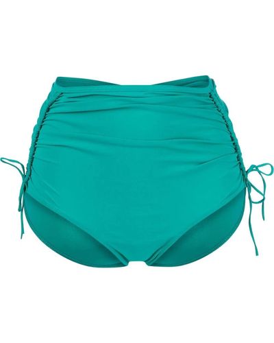 Isabel Marant Ruched Bikini Bottoms Green