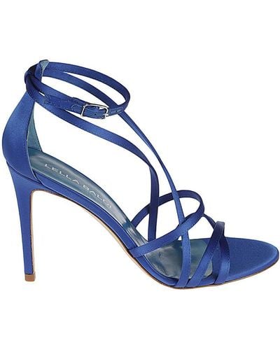 Lella Baldi Satin Sandals - Blue