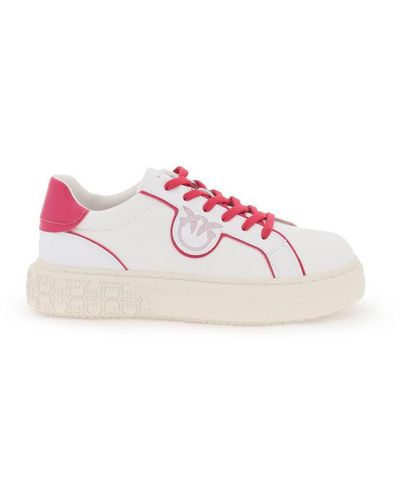 Pinko Leather Trainers - Pink