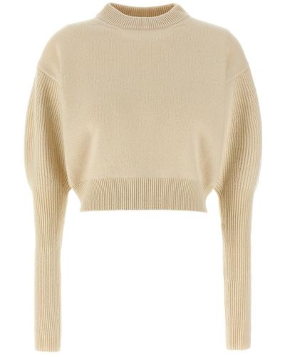 Alexander McQueen Cashmere Wool Sweater - Natural