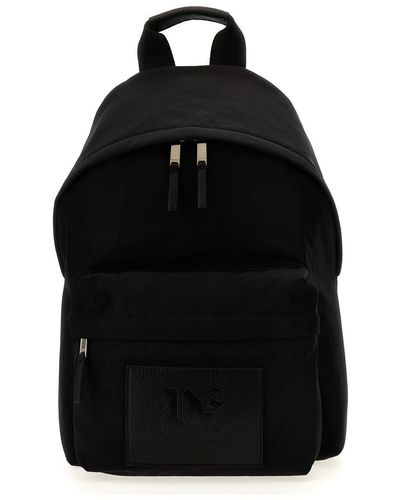 Palm Angels Monogram Backpacks - Black